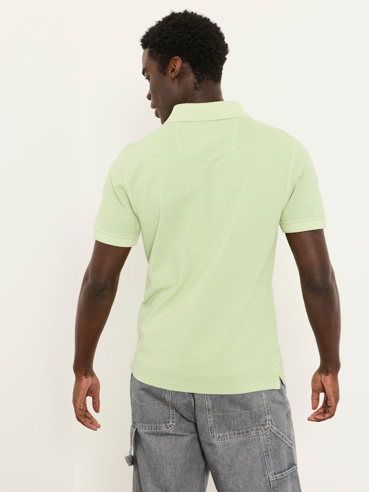 FatFace Mint Green Short Sleeve Pique Polo - Image 2 of 5