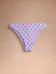 Cath Kidston Purple Polka Dot Bikini Bottoms - Image 1 of 3