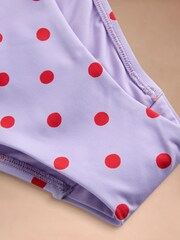 Cath Kidston Purple Polka Dot Bikini Bottoms - Image 6 of 7