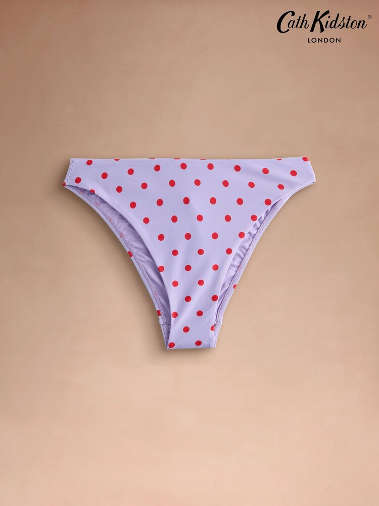 Cath Kidston Purple Polka Dot Bikini Bottoms - Image 7 of 7