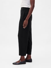 Gap Black High Waisted Twill Straight Ankle Trousers - Image 3 of 6