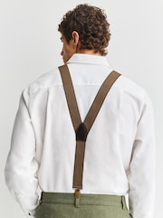 Brown Herringbone Heritage Braces - Image 2 of 6
