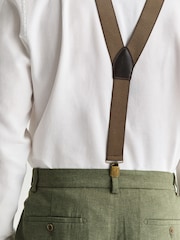 Brown Herringbone Heritage Braces - Image 3 of 6