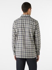 Oliver Sweeney Grey Brushed Cotton Check Shirt - Image 2 of 5