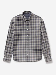 Oliver Sweeney Grey Brushed Cotton Check Shirt - Image 3 of 5