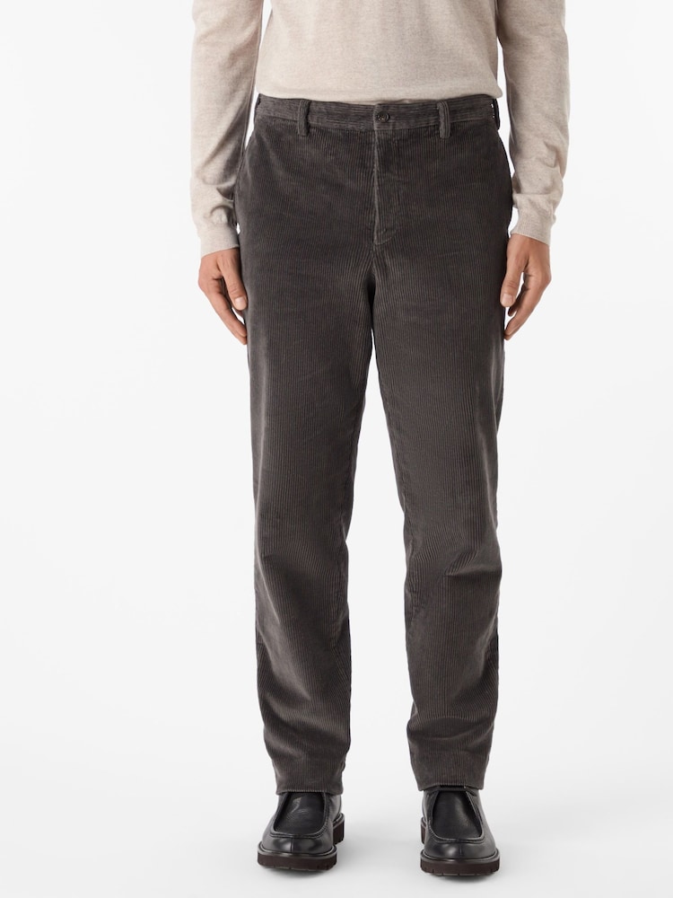 Oliver Sweeney Grey Cotton Corduroy Trousers - Image 1 of 5 Oliver Sweeney Grey Cotton Corduroy Trousers - Image 1 of 5