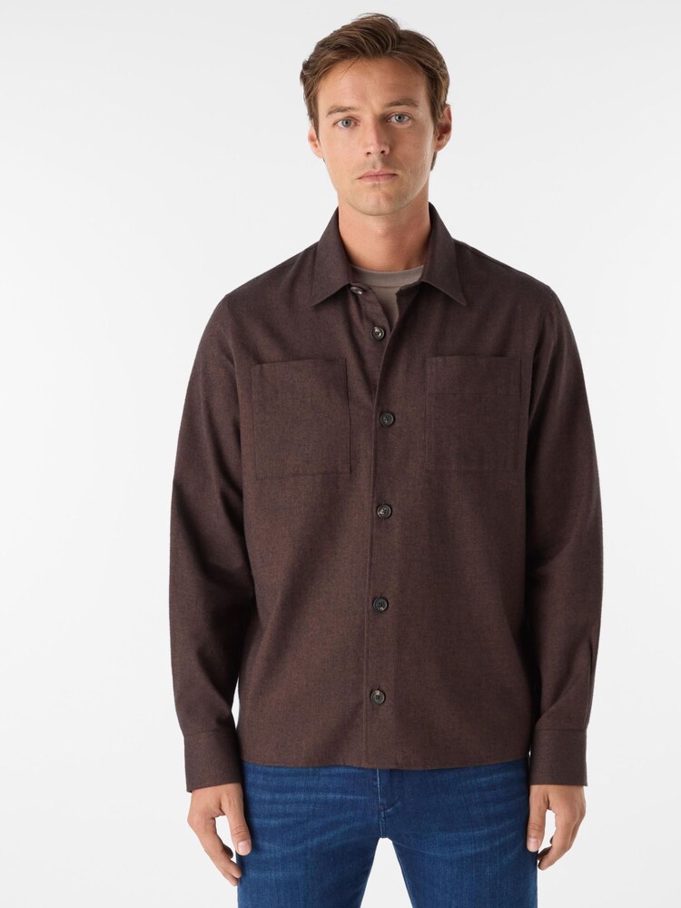 Cotton/Wool Blend Overshirt - Image 1 of 5