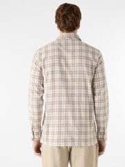 Oliver Sweeney Natural Brushed Cotton Check Shirt - Image 2 of 5