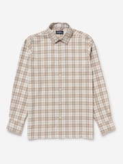 Oliver Sweeney Natural Brushed Cotton Check Shirt - Image 3 of 5