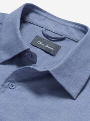 Oliver Sweeney Grey Brushed Cotton Shirt - Image 4 of 5