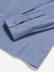 Oliver Sweeney Grey Brushed Cotton Shirt - Image 5 of 5