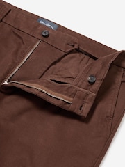 Oliver Sweeney Garment Dyed Cotton Brown Chinos - Image 5 of 6