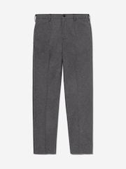 Oliver Sweeney Grey 32" Leg-length Cotton Flannel Trousers - Image 3 of 5