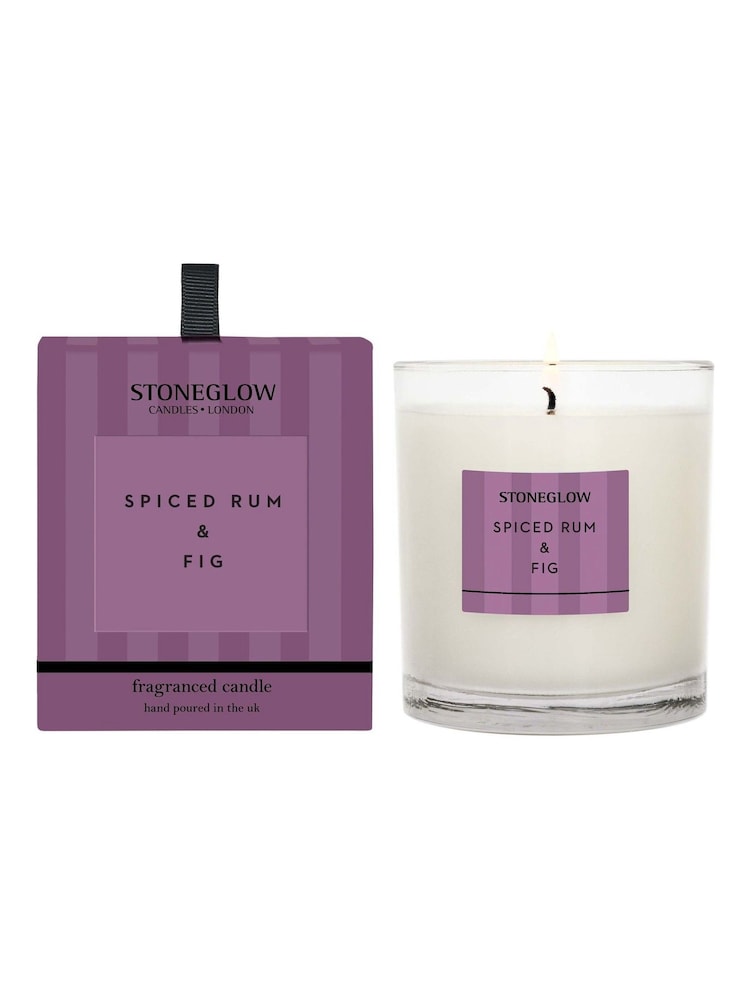 Stoneglow Modern Classics Spiced Rum & Fig Scented Candle (90 x 80mm) - Image 1 of 2