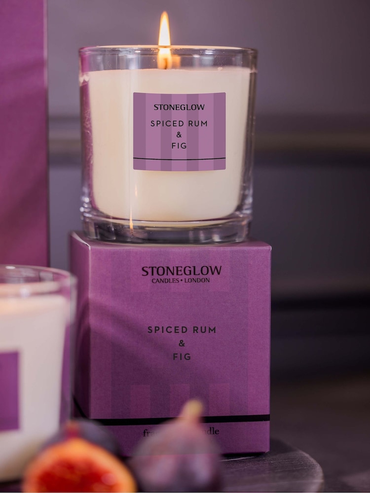 Stoneglow Modern Classics Spiced Rum & Fig Scented Candle (90 x 80mm) - Image 2 of 2