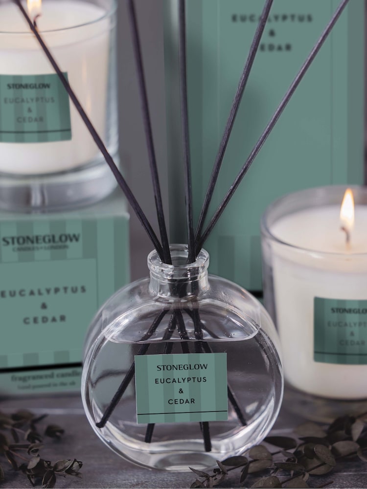 Stoneglow Modern Classics Eucalyptus & Cedar Scented Reed Diffuser 120ml - Image 1 of 2