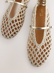 Gold Forever Comfort® Crochet Mary Jane Shoes - Image 4 of 5