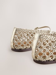 Gold Forever Comfort® Weave Mary Jane Shoes - Image 8 of 8