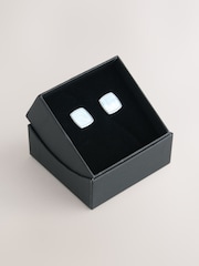 Blue Iridescent - Real Shell Cufflinks - 圖片 3/3