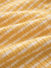 Amarillo - Textured Pattern Knit Trophy Polo Shirt - Imagen 2 de 3