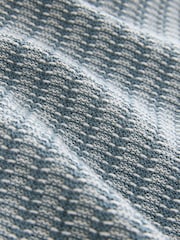 Blue Stripe Knitted Shirt with Linen - Image 3 of 3
