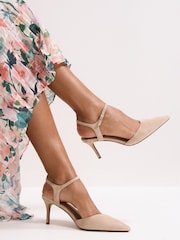 Phase Eight Natural Suede Court Shoes - Image 1 of 7