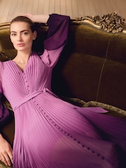 Phase Eight Purple Mira Ombre Dress - Image 6 of 13