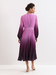 Phase Eight Purple Mira Ombre Dress - Image 8 of 13