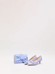 Phase Eight Purple Satin Kitten Heels - Image 7 of 7