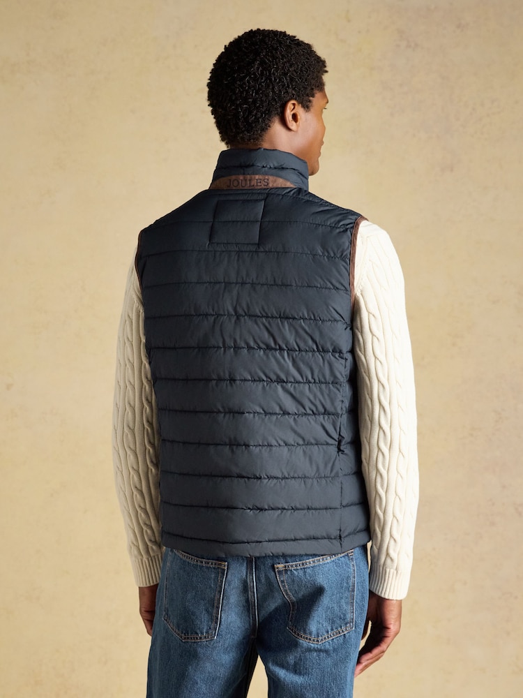 Joules Navy Heritage Padded Gilet - Image 2 of 10 Joules Navy Heritage Padded Gilet - Image 2 of 10