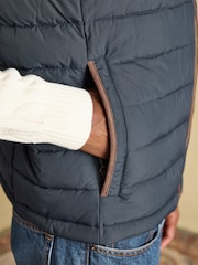 Joules Navy Heritage Padded Gilet - Image 6 of 10