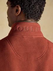 Joules Heritage Fleece Rust Brown Gilet - Image 10 of 12