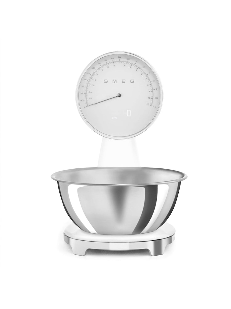 Smeg White 50's Style Analogue Digital Kitchen Scales - Image 1 of 9