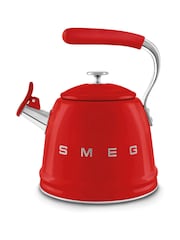 Smeg Red 50’s Style Whistling Kettle 2.3L - Image 1 of 8