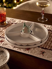 Set of 3 Natural Gingerbread Nibble Bowls and Serving Tray - Image 2 of 7