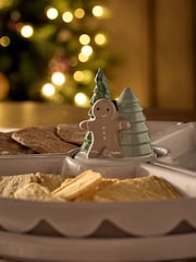 Set of 3 Natural Gingerbread Nibble Bowls and Serving Tray - Image 4 of 7