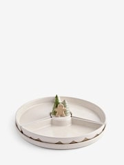 Set of 3 Natural Gingerbread Nibble Bowls and Serving Tray - Image 6 of 7