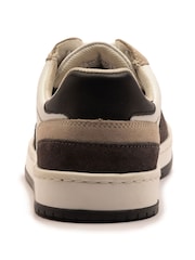Off The Hook White Dylan Leather Trainer Lace Up Shoes - Image 5 of 6
