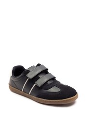 Off The Hook Blue Jenkins Suede Leather Velcro Casual Fastening Trainers Shoes - Image 1 of 6