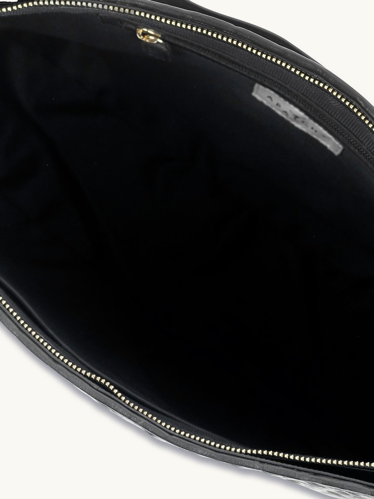 Apatchy Black Leather Bag - Image 3 of 3 Apatchy Black Leather Bag - Image 3 of 3