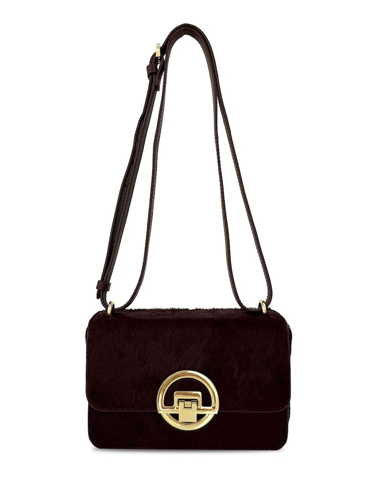 Apatchy Red The Tilly Dark Leopard Hair-On Leather Bag - Image 1 of 6