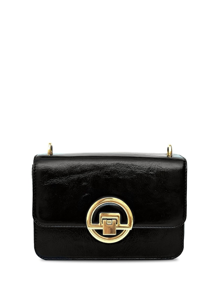 Apatchy Black The Tilly Crinkle Patent Leather Bag - Image 2 of 6