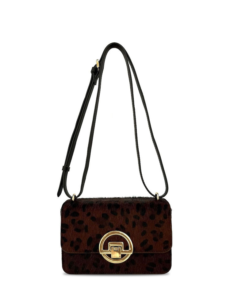 Apatchy Animal The Tilly Dark Leopard Hair-On Leather Bag - Image 1 of 6