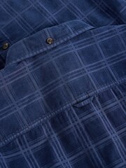 White Stuff Blue Griffin Cord Check Shirt - Image 6 of 6
