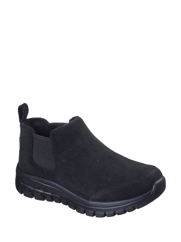 Skechers Black Graceful Willow Walk Womens Boots - Image 2 of 3 Skechers Black Graceful Willow Walk Womens Boots - Image 2 of 3