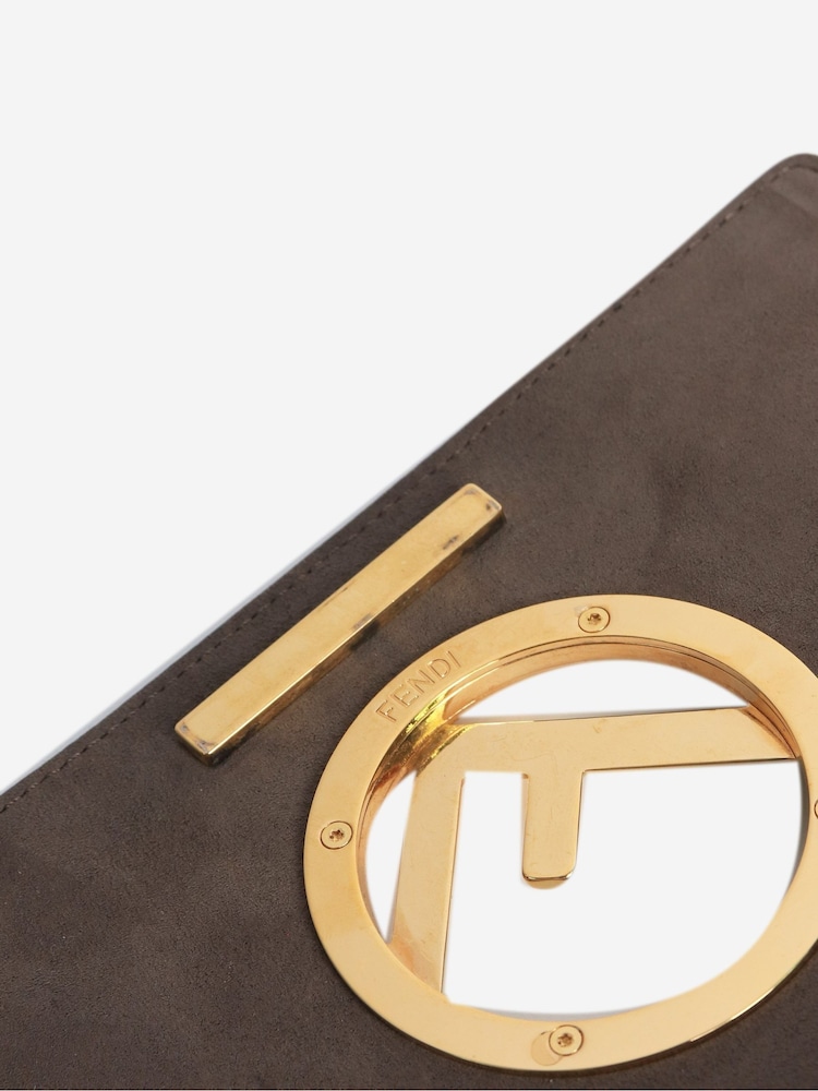 Sign of the Times Blue Leather Kan F Crossbody Bag - Image 10 of 10