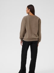 Kaffe KAliddy Cotton-Poly Mix Brown Sweatshirt - Image 2 of 6