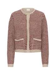 Kaffe Red Ellery Long Sleeve Cardigan - Image 5 of 6