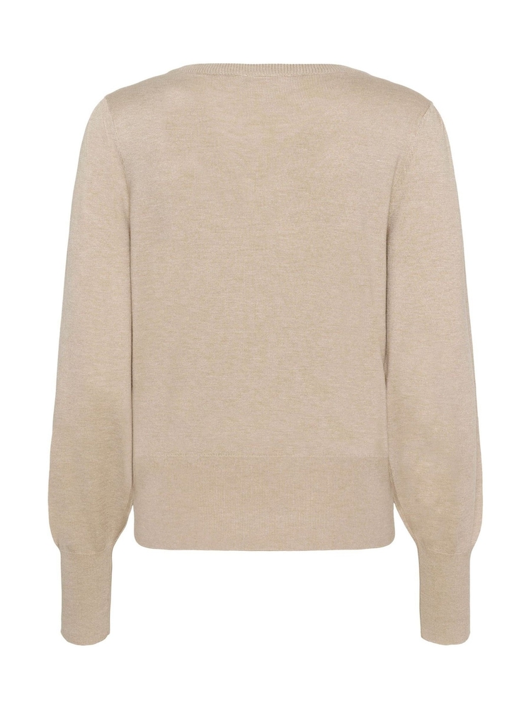 Kaffe Lone V-Neck Long Sleeve Jumper - Image 6 of 6