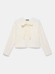 Mint Velvet White Sequin Embellished Jacket - Image 6 of 7